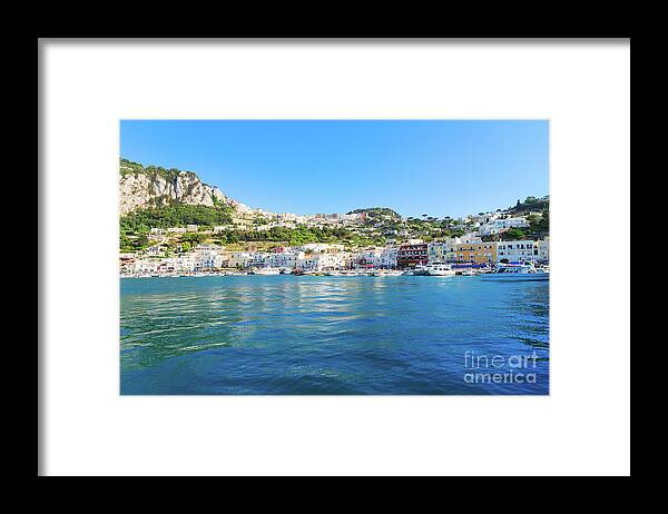 Capri Framed Print featuring the photograph Capri Island, Italy by Anastasy Yarmolovich