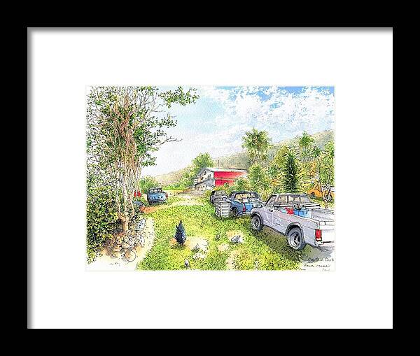  Framed Print featuring the photograph Captaincook Hawaii island by Junko Nishimura