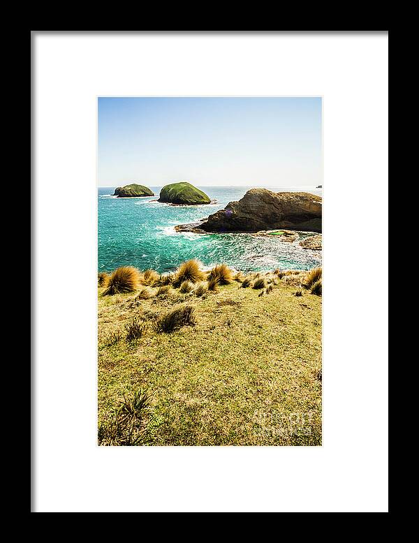 Coast Framed Print featuring the photograph Captivating coastal cliff by Jorgo Photography