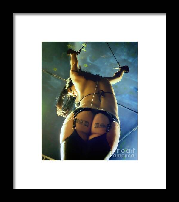 Erotic Framed Print featuring the digital art Captive  by Recreating Creation