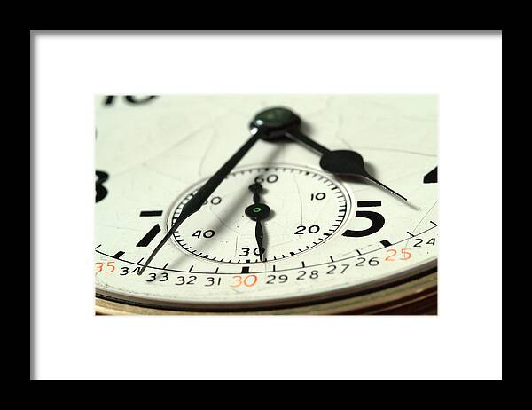 Watch Framed Print featuring the photograph Captured Time by Michael McGowan