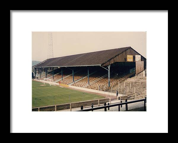 Cardiff City Framed Print featuring the photograph Cardiff - Ninian Park - North Stand 1 - 1980s by Legendary Football Grounds