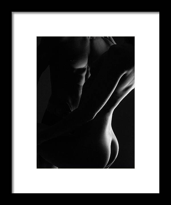 Blue Muse Fine Art Framed Print featuring the photograph Caress by Blue Muse Fine Art