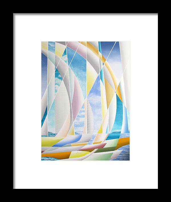 Sails Framed Print featuring the painting Caribbean Afternoon by Douglas Pike