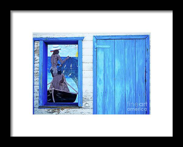 Caribbean Framed Print featuring the photograph Caribbean Blues by Bob Christopher
