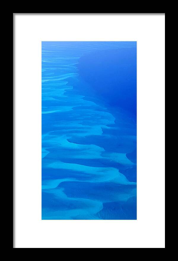 Caribbean Framed Print featuring the photograph Caribbean Ocean Mosaic by Jetson Nguyen
