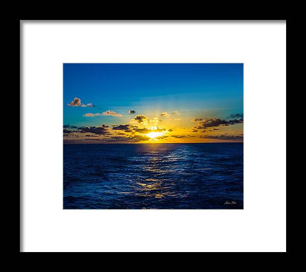 Sunrise Framed Print featuring the photograph Caribbean Sunrise #12 by Jana Rosenkranz