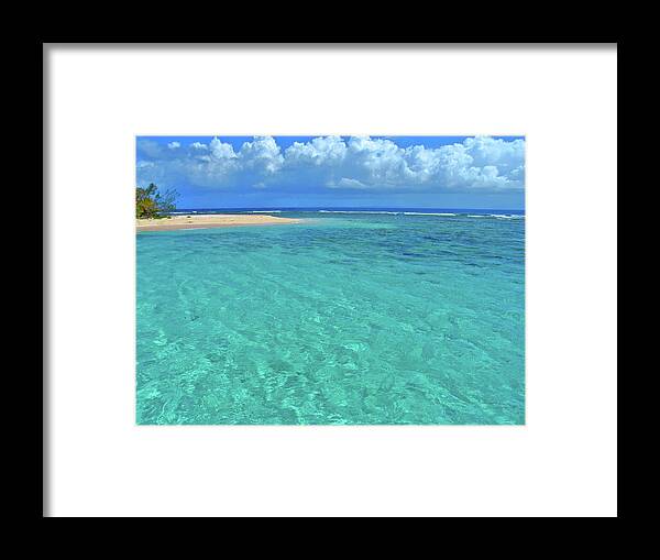 Water Framed Print featuring the photograph Caribbean Water by Scott Mahon
