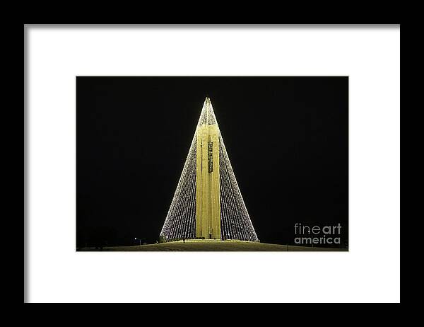 Tree Of Light Framed Print featuring the photograph Carillon Tree of Light by Robert E Alter Reflections of Infinity