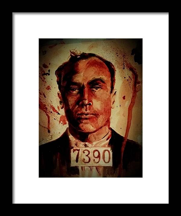 Carl Panzram Framed Print featuring the painting Carl Panzram by Ryan Almighty