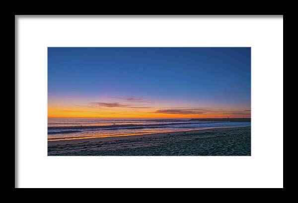 Carlsbad Framed Print featuring the photograph Carlsbad Jetty Sunset by Bruce Pritchett