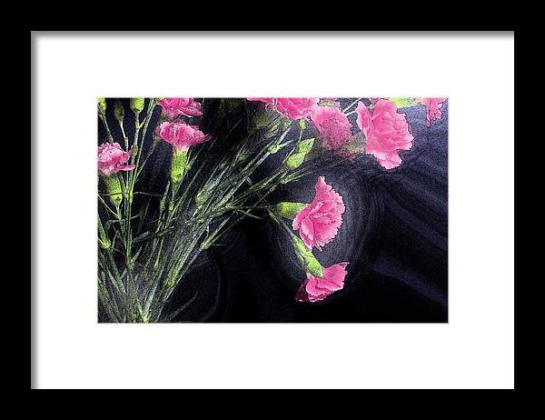 Carnations Framed Print featuring the photograph Carnations by Mike Eingle
