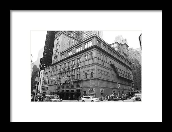 Carnegie Hall Framed Print featuring the photograph Carnegie Hall by Christopher J Kirby