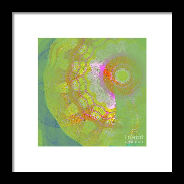 Festival Framed Print featuring the digital art Carnival Abstract 12 by Mary Machare