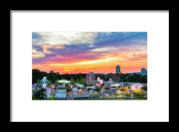 Carnival Ride Framed Print featuring the photograph Carnival Ride by Russell Pugh