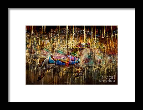 Rides Framed Print featuring the photograph Carousel Dreams by Michael Arend