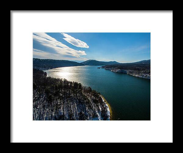 Lake Framed Print featuring the photograph Carvin's Cove Morning by Star City SkyCams
