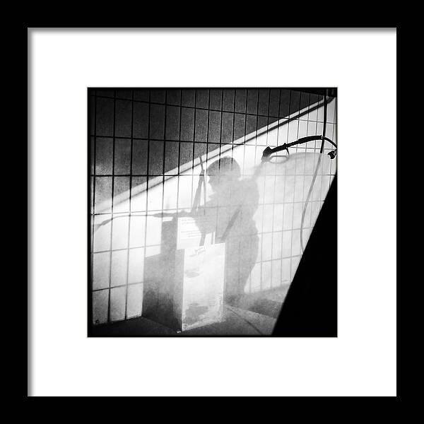 Carwash Framed Print featuring the photograph Carwash shadow and light by Matthias Hauser