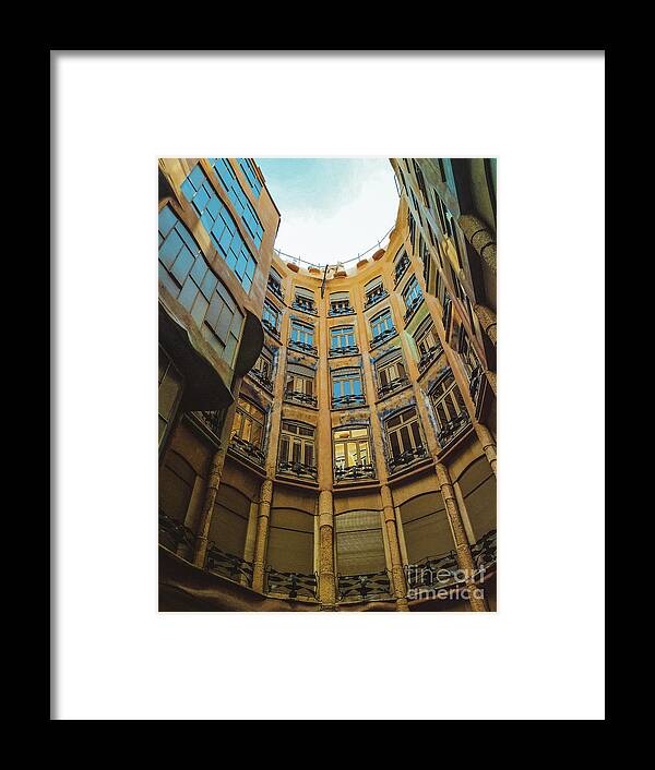 Barcelona Framed Print featuring the photograph Casa Mila - Barcelona by Colleen Kammerer