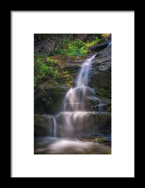 Cascade Falls Framed Print featuring the photograph Cascade Falls, Saco, Maine by Rick Berk