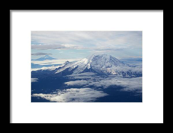 Mountains Framed Print featuring the photograph Cascade Volcanos by Brooke Bowdren