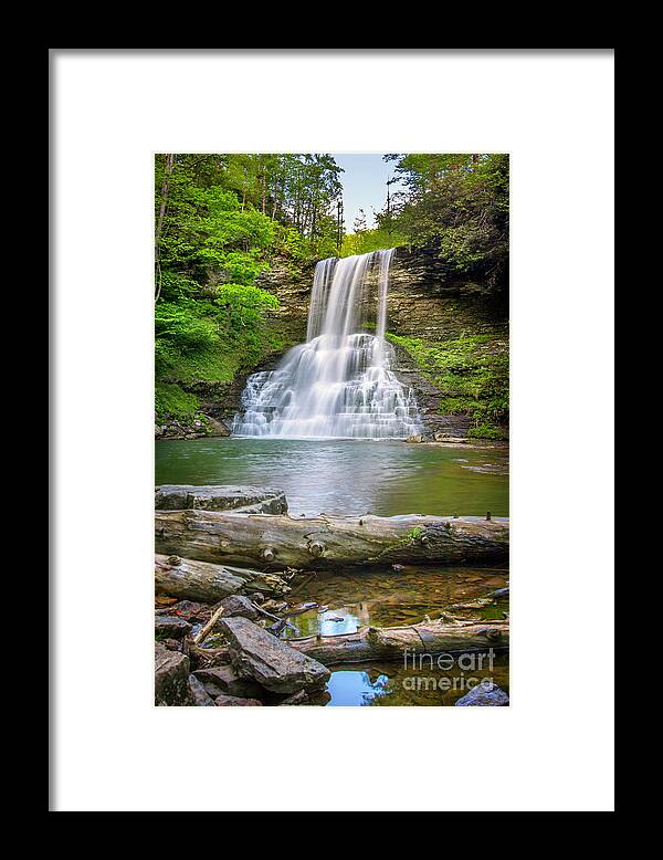 Cascade Framed Print featuring the photograph Cascades Falls Giles County by Karen Jorstad
