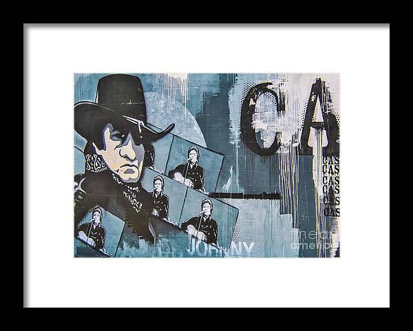 Johnny Cash Framed Print featuring the photograph Cash by Pamela Williams