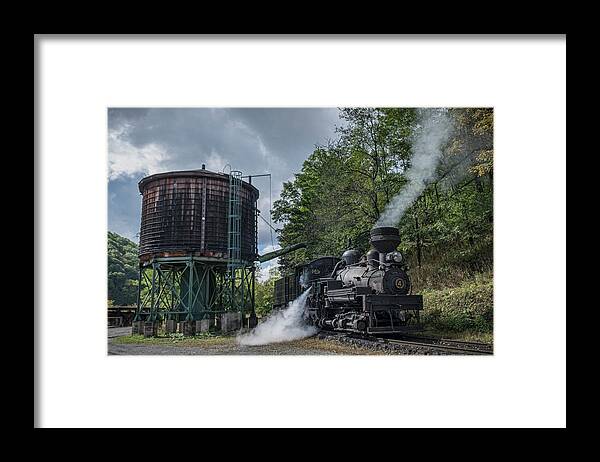 Railroad Tracks Framed Print featuring the photograph Cass Scenic Railroad Cass West VA 3 by Jim Pearson