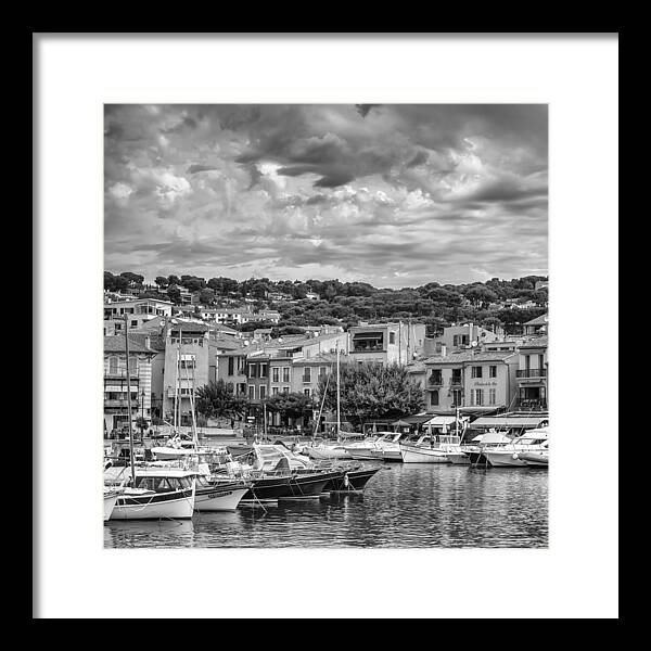 Cassis Framed Print featuring the photograph Cassis - South of France - Square by Georgia Clare