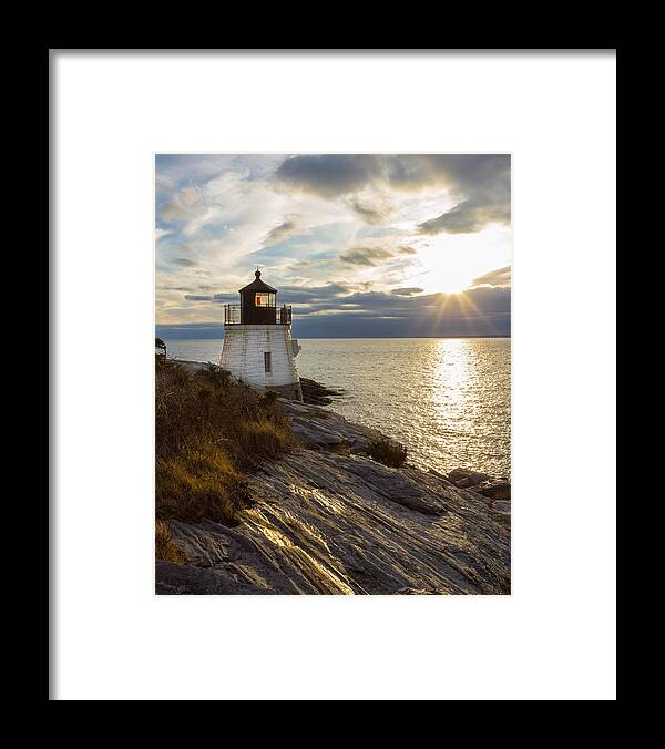 Castle Hill Light Framed Print featuring the photograph Castle Hill Light 2 by Kirkodd Photography Of New England