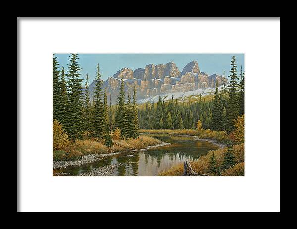 Jake Vandenbrink.canadian Framed Print featuring the painting Castle In The Sky by Jake Vandenbrink