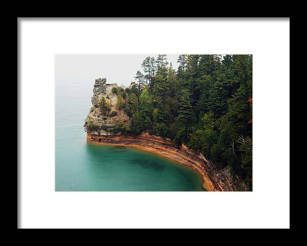 Landscape Framed Print featuring the photograph Castle Rock by Michael Peychich