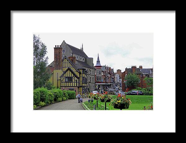 Castle Street Framed Print featuring the photograph Castle Street, Shrewsbury by Tony Murtagh