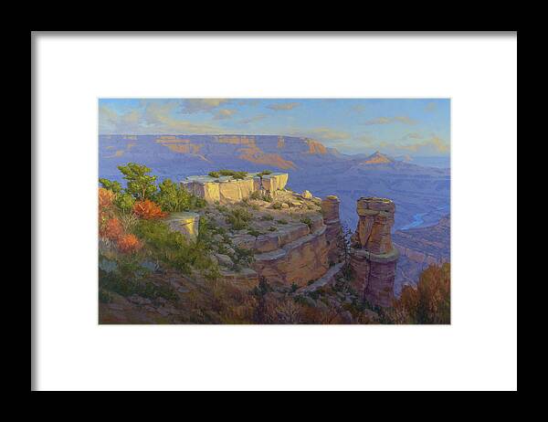 Cody Delong Framed Print featuring the painting Castles in the Sky by Cody DeLong
