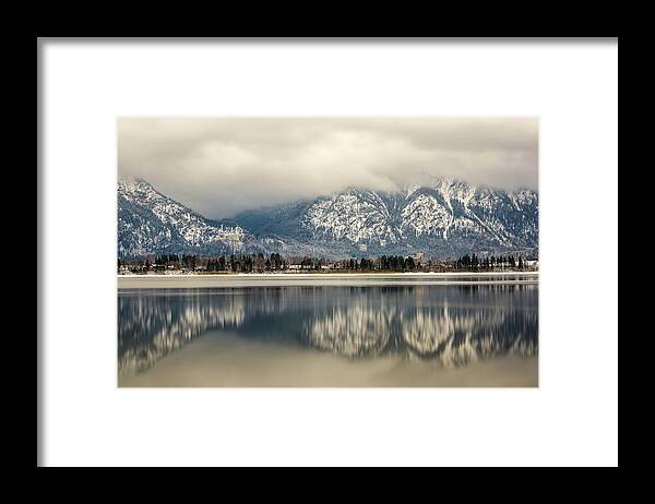 Photosbymch Framed Print featuring the photograph Castles of Hohenscwangau over the Forggensee by M C Hood