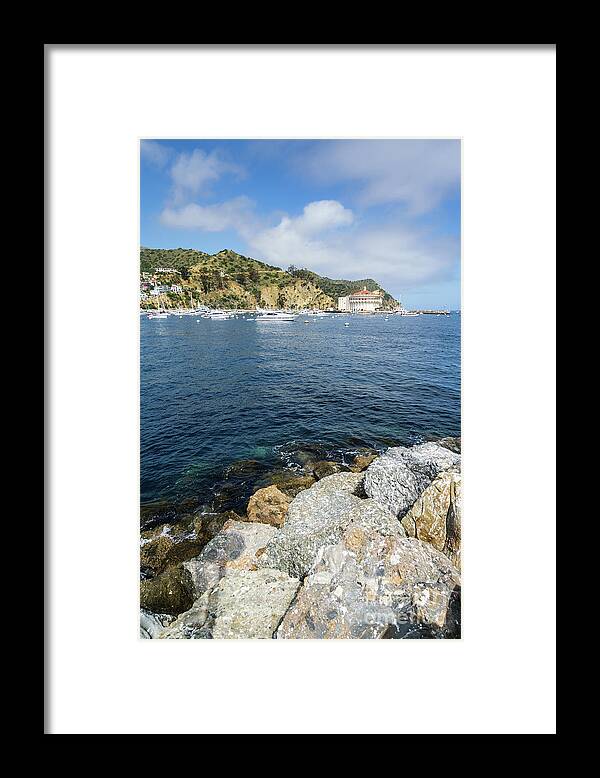 America Framed Print featuring the photograph Catalina Island Casino and Avalon Harbor Photo by Paul Velgos