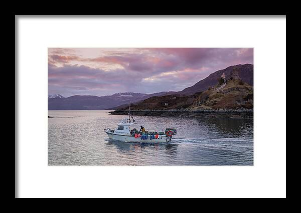 Sunrise Framed Print featuring the photograph Catch of the Day by Holly Ross