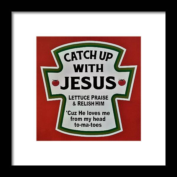 Jesus Framed Print featuring the photograph CATCH UP with JESUS by Rob Hans