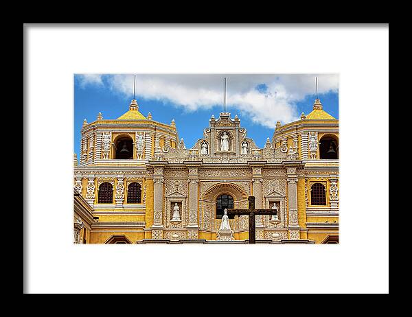 Antigua Framed Print featuring the photograph Cathedral in Antigua, Guatemala by Tatiana Travelways