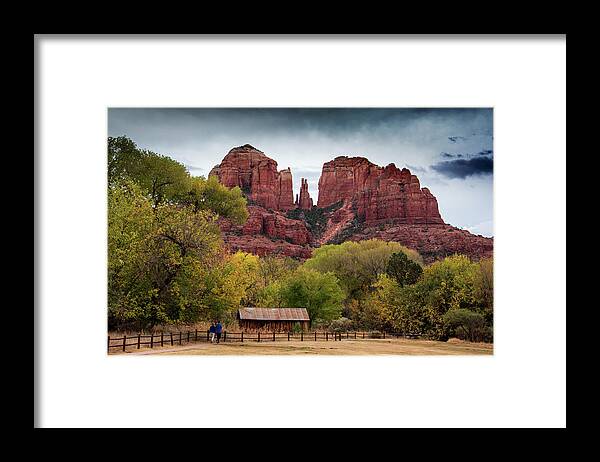 Cathedral Rock Framed Print featuring the photograph Cathedral Rock Overview by Paul LeSage
