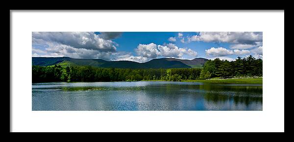 Catskills Framed Print featuring the photograph Catskill Mountain Panorama by Louis Dallara