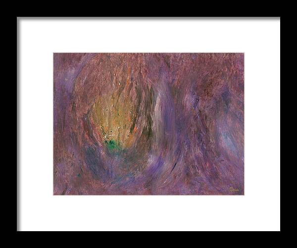 Cave Framed Print featuring the painting Cave Life by Joe Loffredo