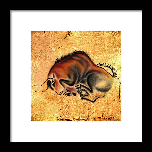 Cave Art Framed Print featuring the photograph Cave Painting 6 by Andrew Fare