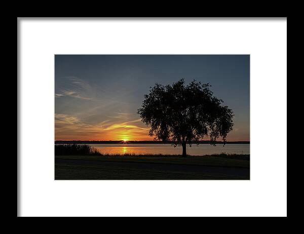 Sunrise Framed Print featuring the photograph Cayuga Lake Sunrise by Rod Best