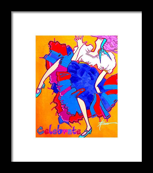 Celebration Framed Print featuring the painting Celebrate by Adele Bower