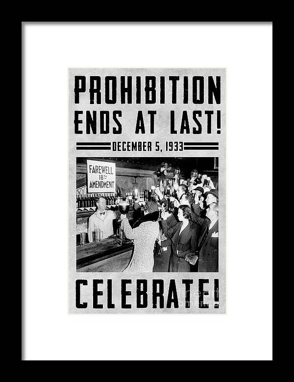 Prohibition Framed Print featuring the photograph Celebrate by Jon Neidert