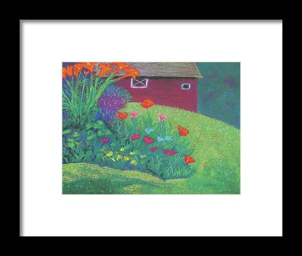 Art Framed Print featuring the pastel Celebration by Anne Katzeff