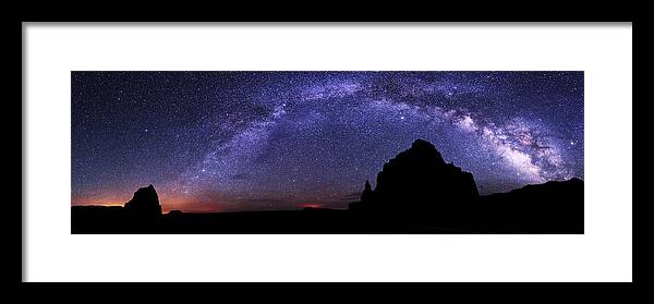 Celestial Arch Framed Print featuring the photograph Celestial Arch by Chad Dutson