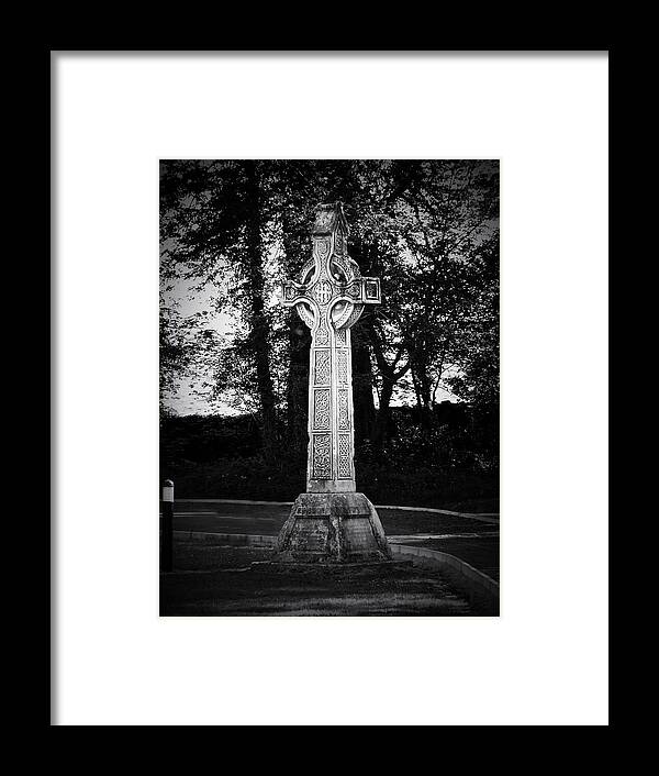 Irish Framed Print featuring the photograph Celtic Cross in Killarney Ireland by Teresa Mucha