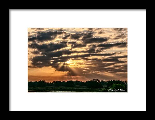 Sunrise Framed Print featuring the photograph Central Florida Sunrise by Christopher Holmes